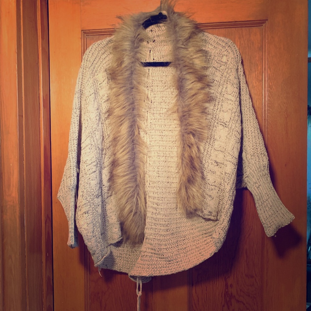 Faux fur wrap